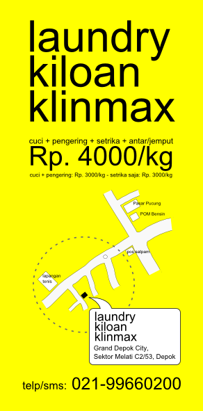 Promosi  laundry kiloan klinmax